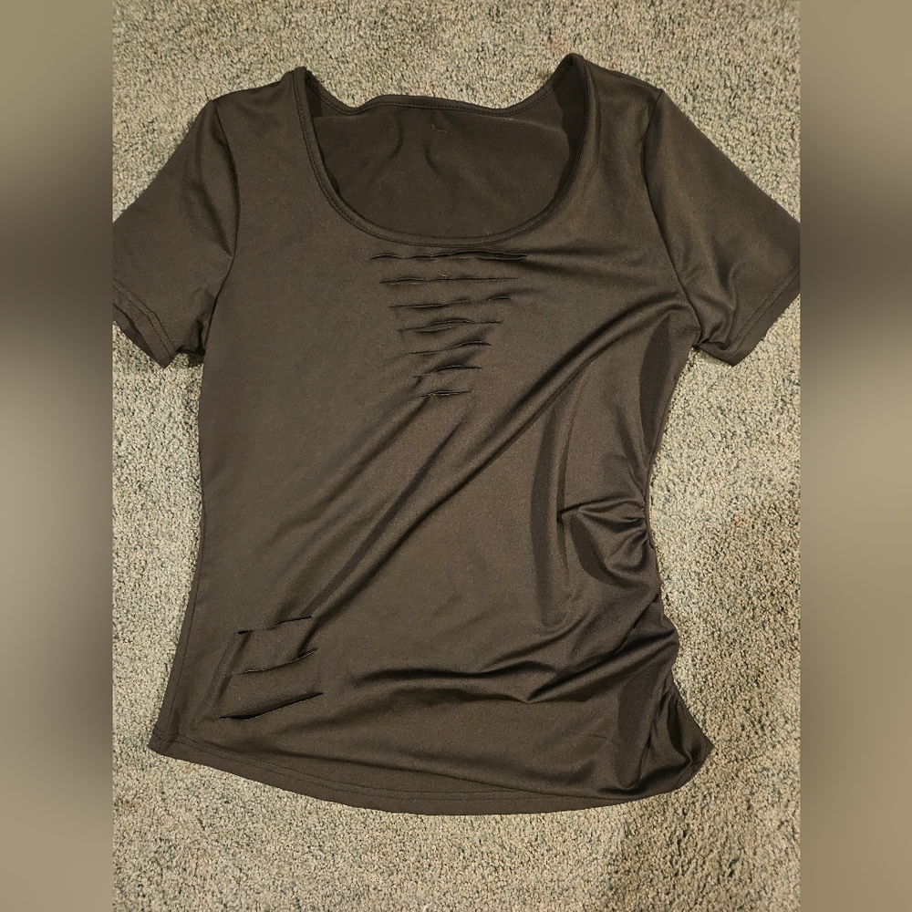 Ruched Short Sleeve Tee